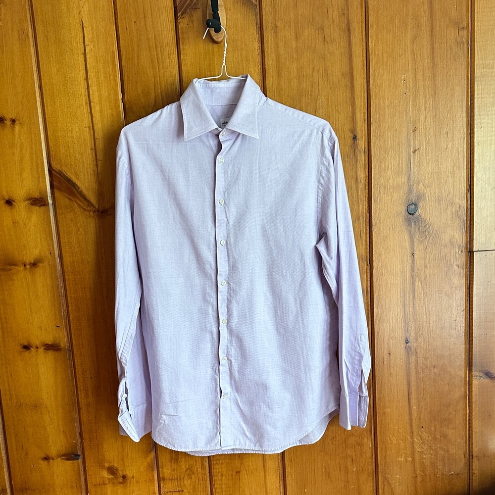 Armani Collezioni Men’s Lavender Button Down Shirt Size 41/16R